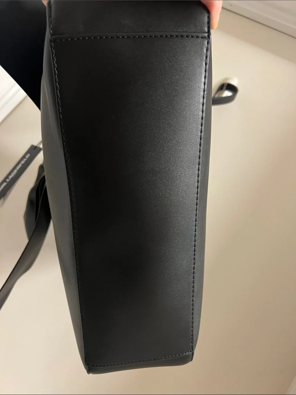Karl Lagerfeld Black Tote with Signature Bow